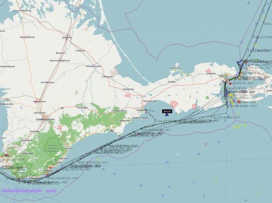 Крым: обновленный «черный список» морских судов-нарушителей санкций за время оккупации полуострова